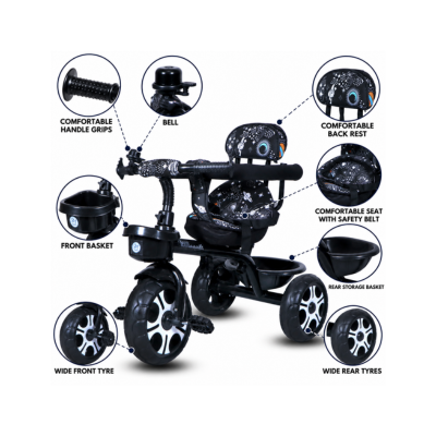 Maanit Tricycle Model 406 (Black)