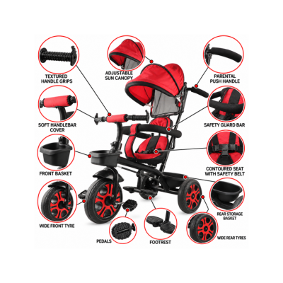 Maanit Tricycle Model 401 (Red)