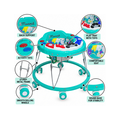 Maanit Capsule Panda Musical Activity Walker (Green)