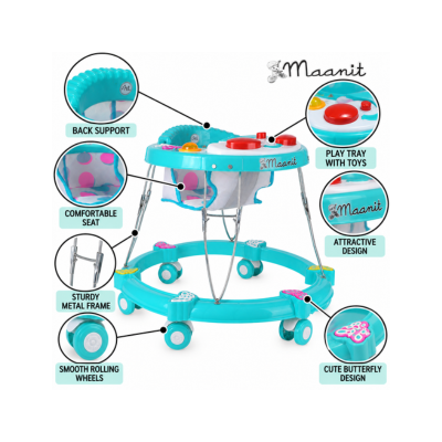 Maanit Butterfly Musical 3-in-1 Walker (Green)