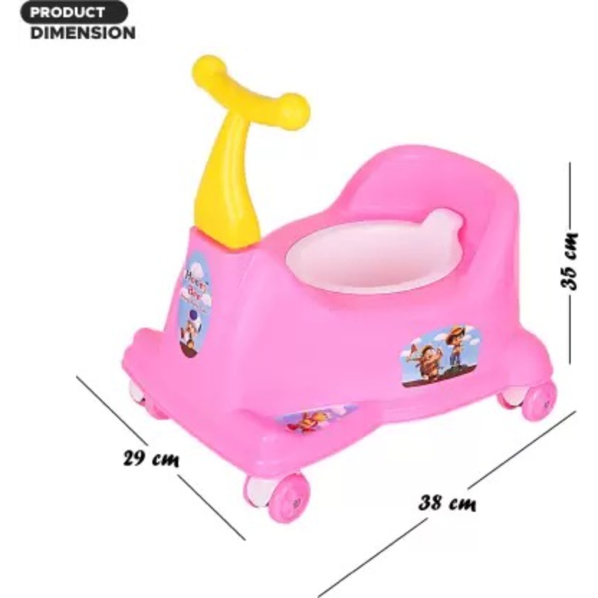 Maanit 3-in-1 Scooter Potty Seat (Pink)