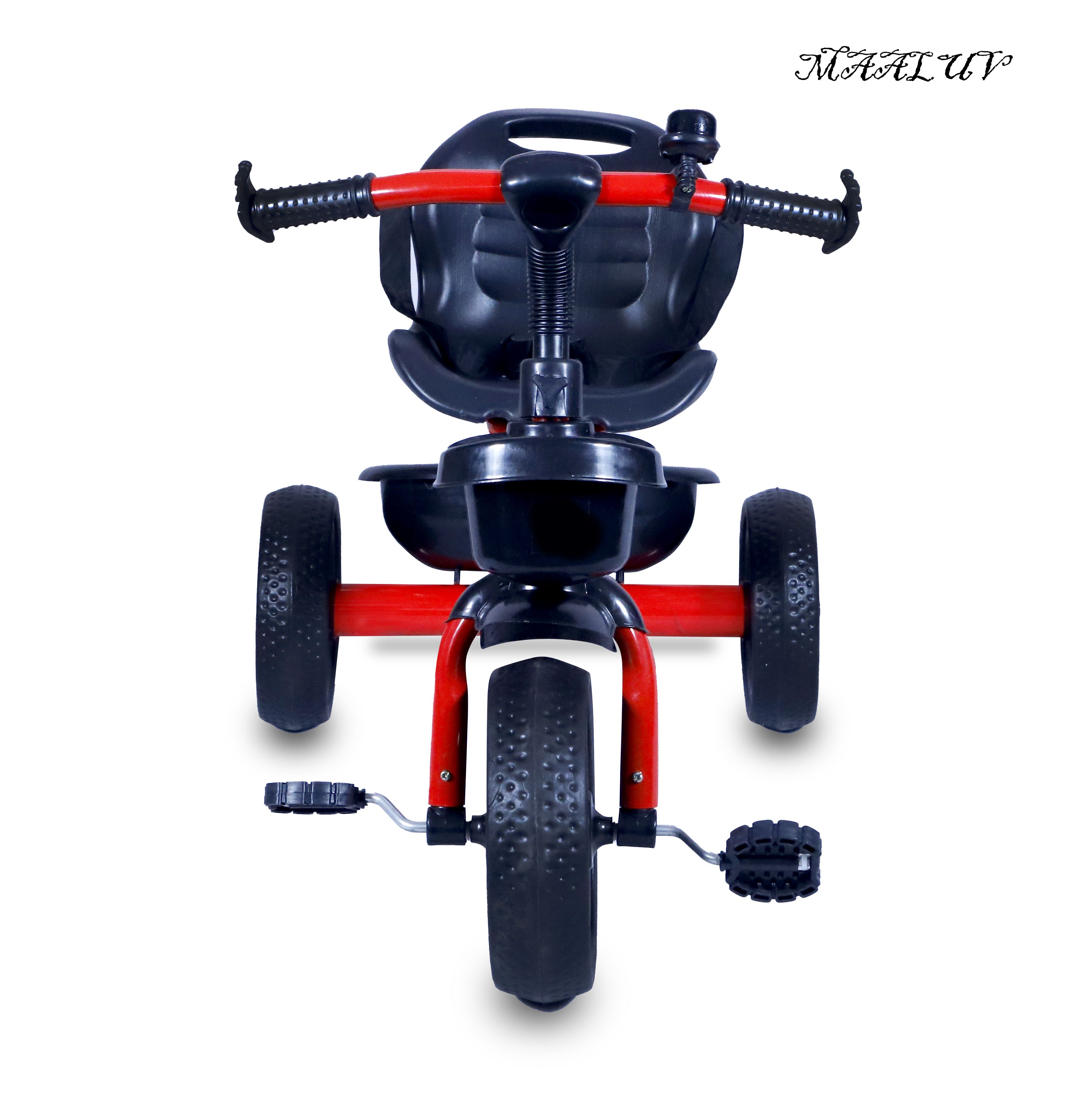Maanit Tricycle With Dual Storage Basket for Kids|Boys|Girls Age Group 2 to 5 Years Model_101_Stylish Comfort Tricycle (Red)
