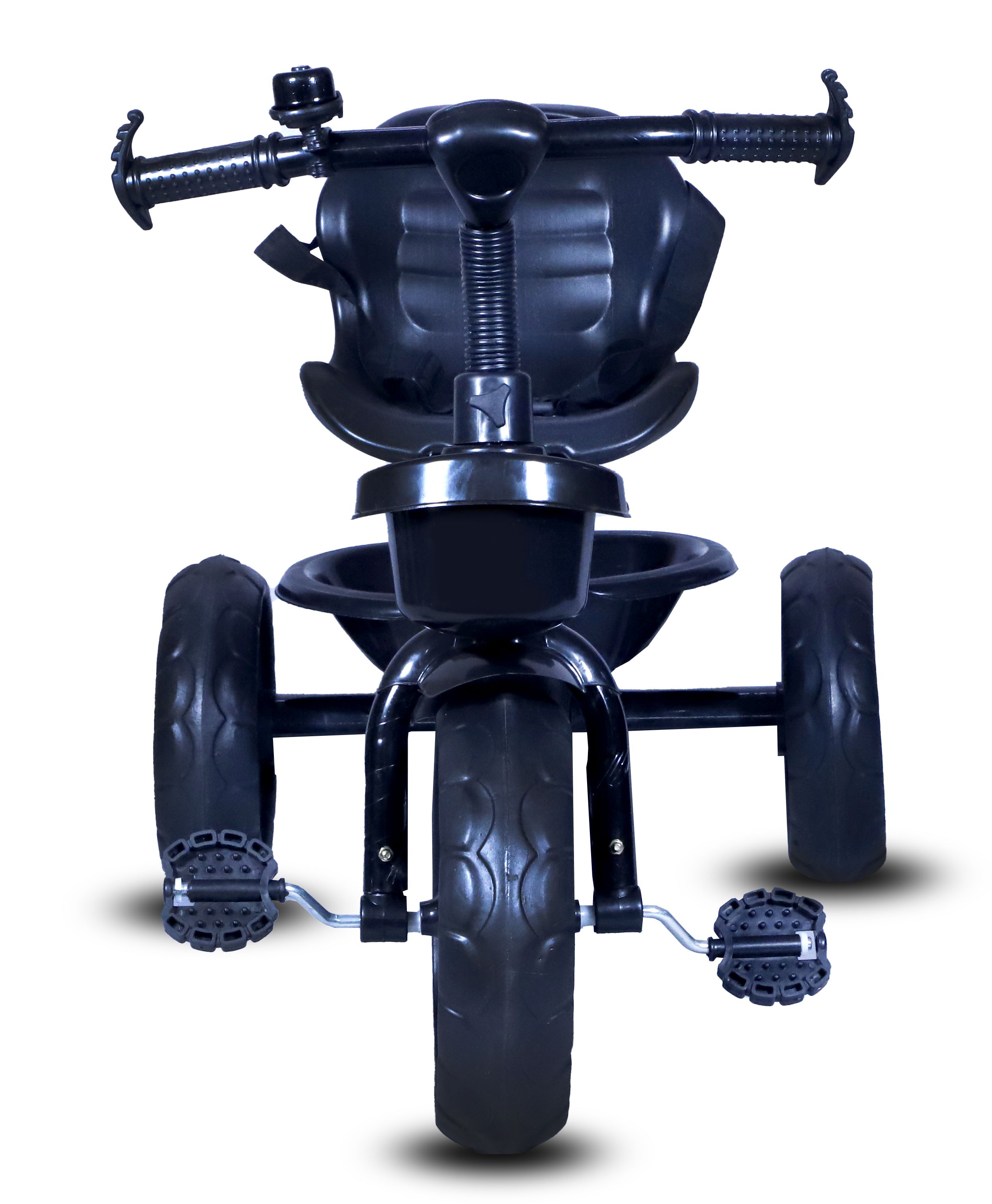 Maanit Tricycle With Dual Storage Basket for Kids|Boys|Girls Age Group 2 to 5 Years Model_103_Stylish Comfort Tricycle (Black)