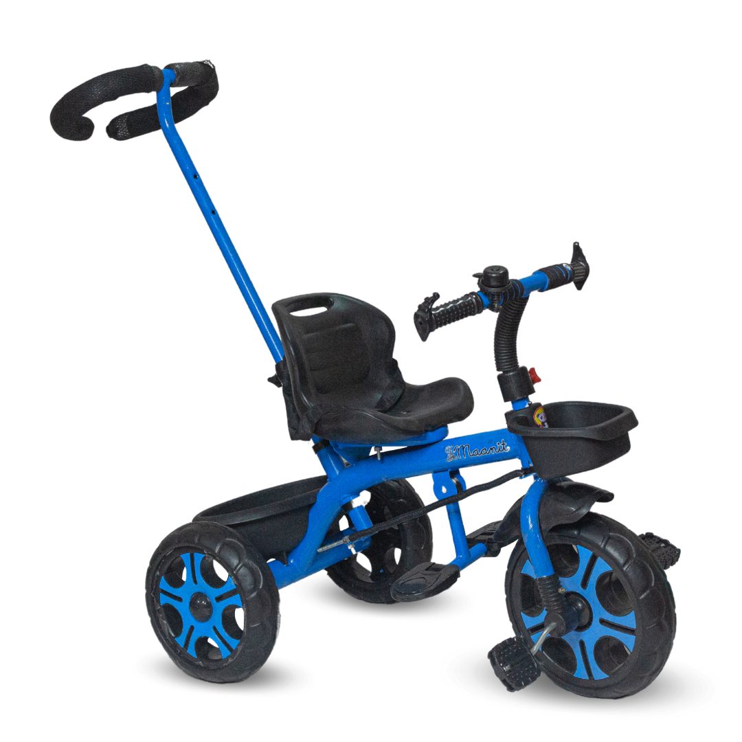 Maanit Tricycle with Dual Storage Basket for Kids|Boys|Girls Age Group 2 to 5 Years TRICYCLE TOKRI Tricycle (Blue)