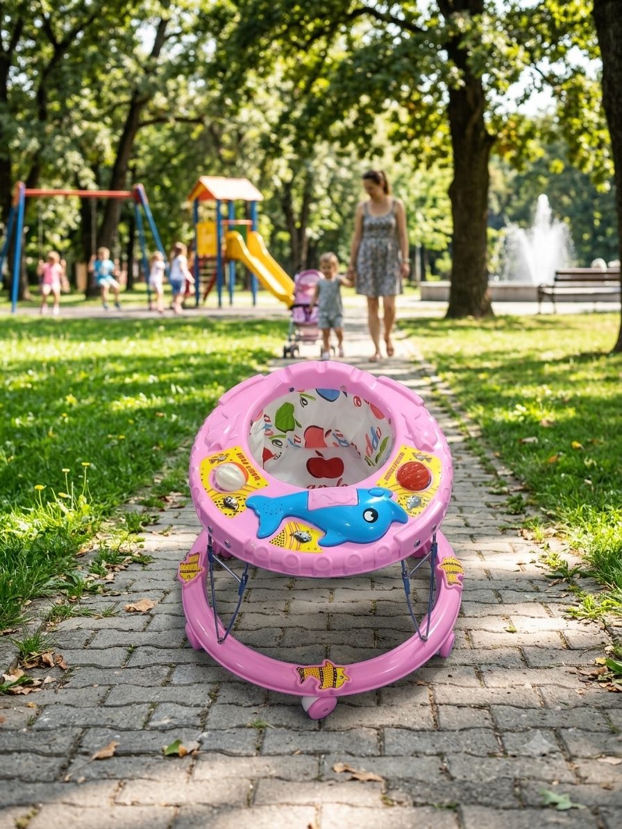 Maanit Dolphin Musical 3-in-1 Walker (Pink)