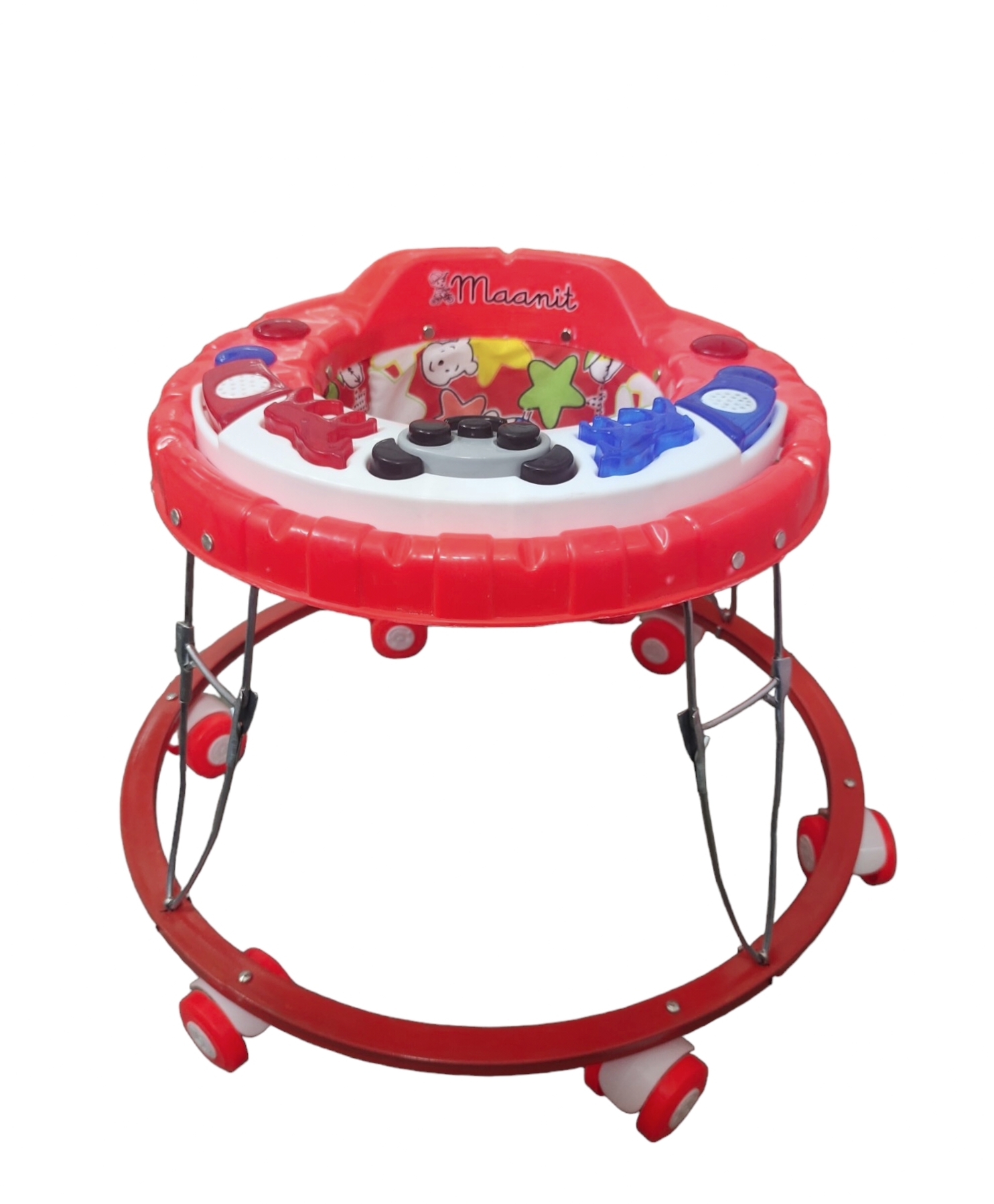 Maanit Capsule Panda Musical Activity Walker (Red)