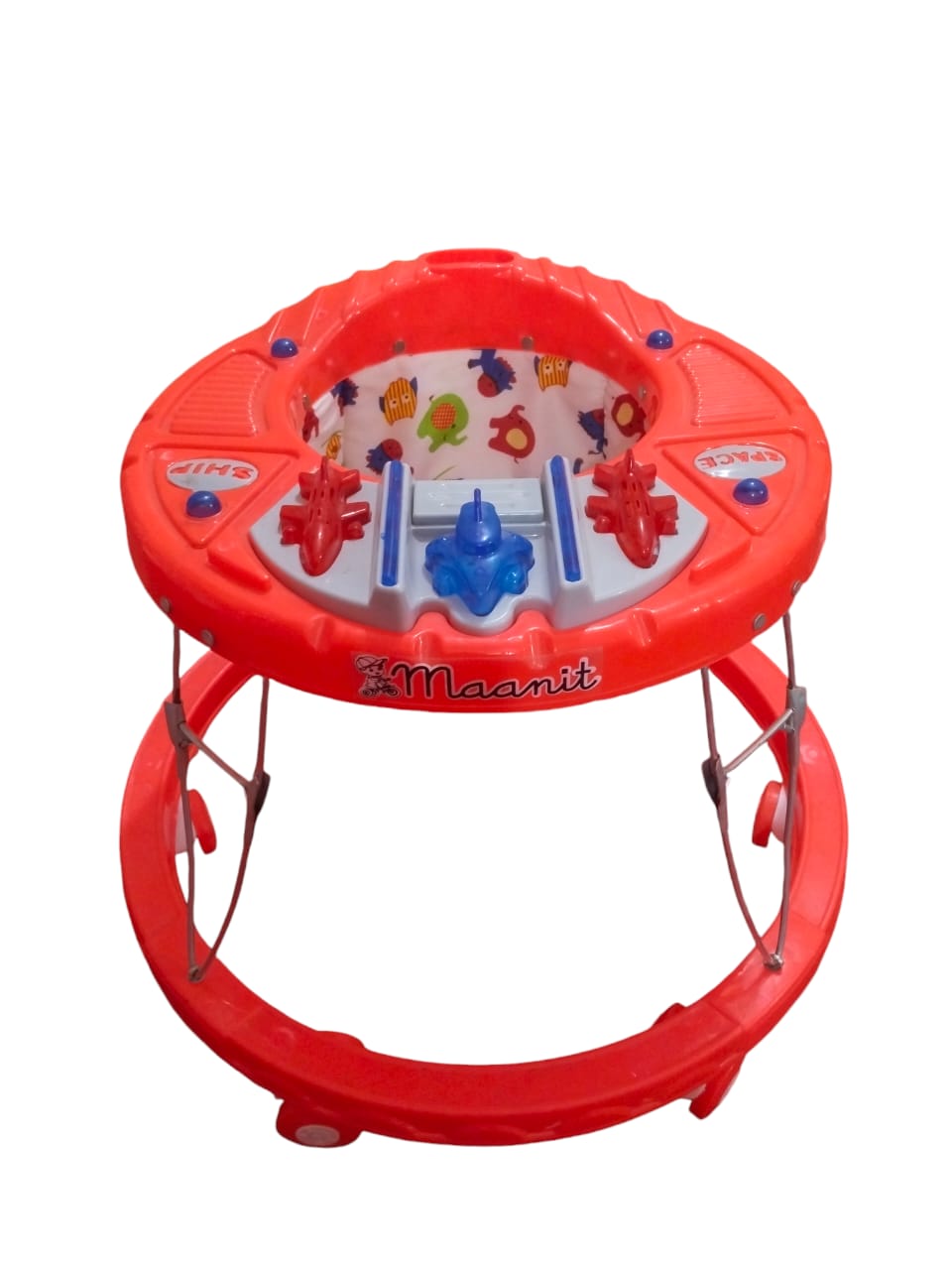 Maanit Space Ship Musical 2-in-1 Walker (Red)